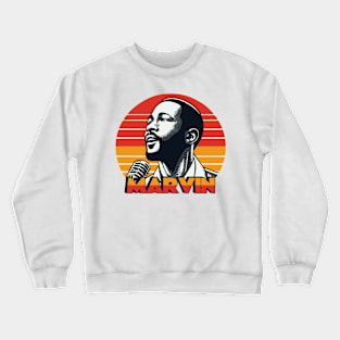 Marvin Gaye Vintage Original Fan Art Crewneck Sweatshirt